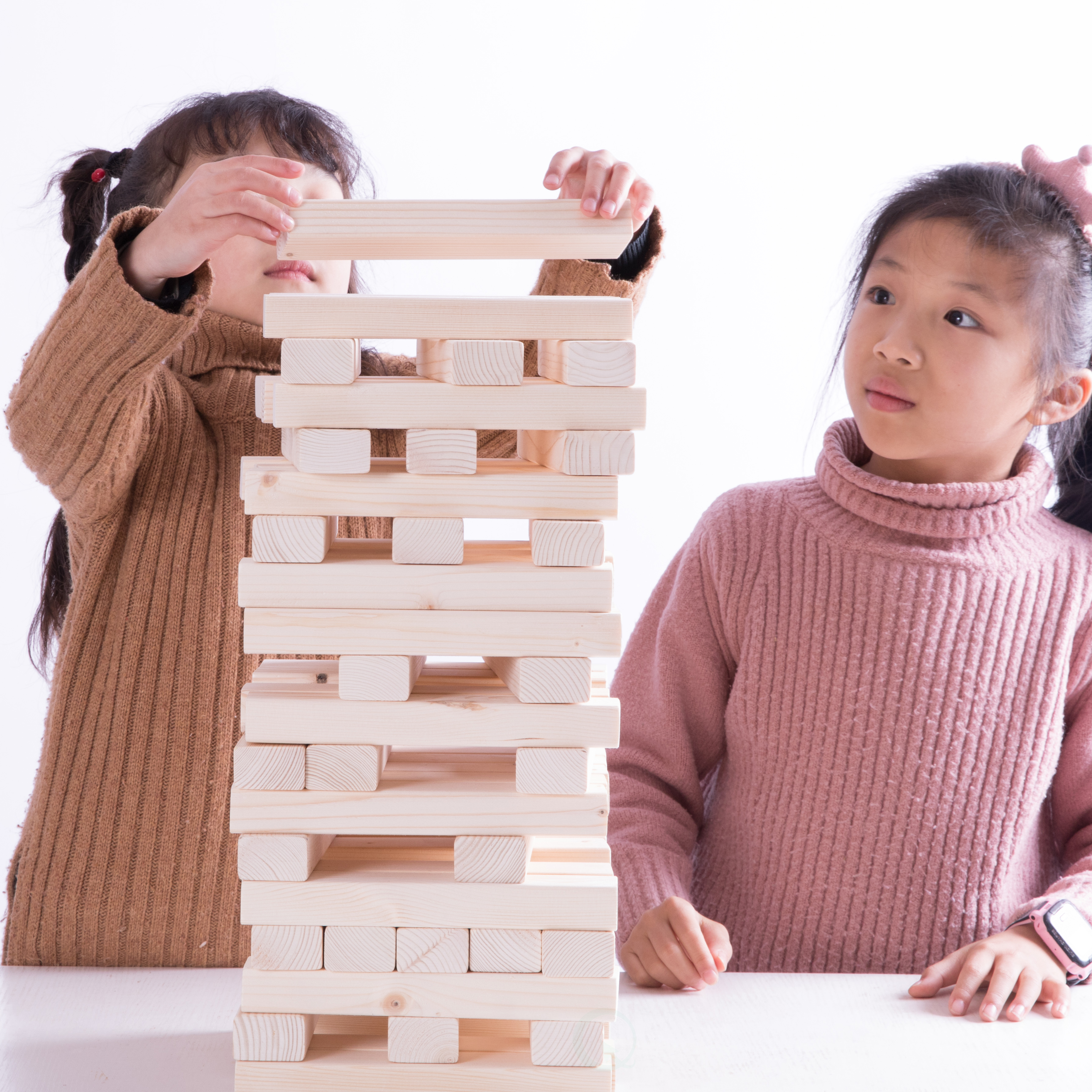 60 Block Giant Hardwood Tower Stacking Game